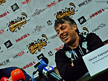 Прес-конференція з Еміром Кустурицею та Нелле Карайличем 